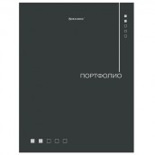 Папка-портфолио универсальная, 4 кольца, 20 файлов, 7БЦ матовая, BRAUBERG "Minimalism", 117553